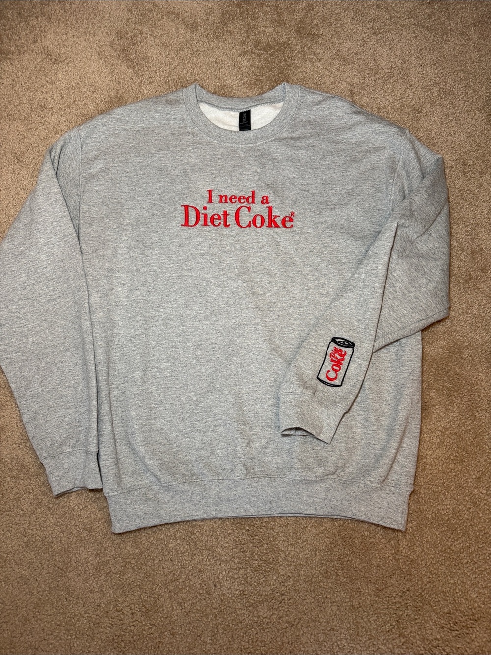 Diet Coke Embroidered Crewneck Sweatshirt